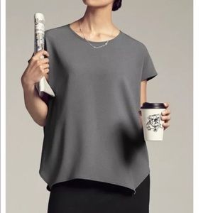 MM LaFleur Didion top in grey, size S